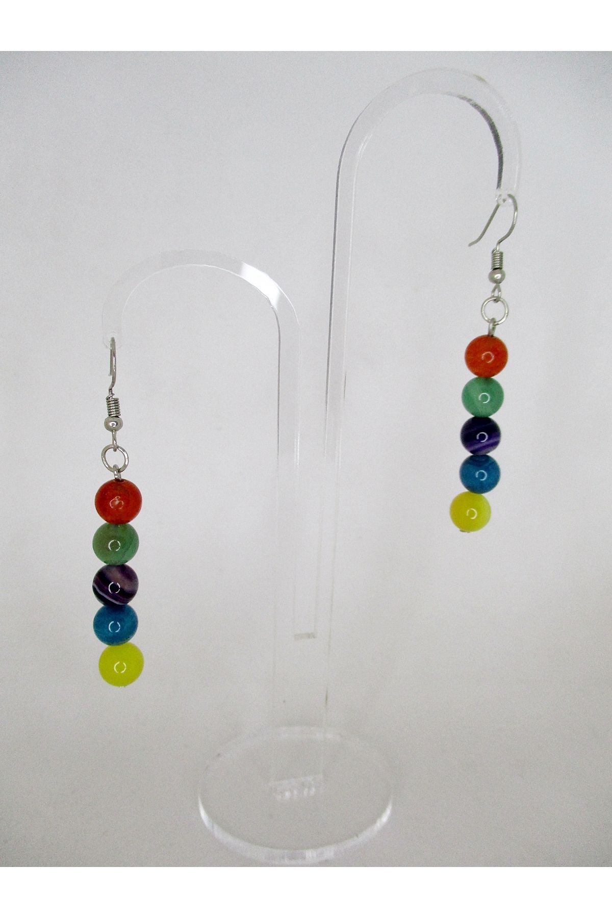 Akik Doğaltaş Çakra Küpe - Görsel 3