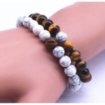 Ikili Kaplangözü Havlit Doğaltaş Erkek Bileklik