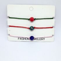 Üçlü Varisit Doğaltaş İp Bileklik