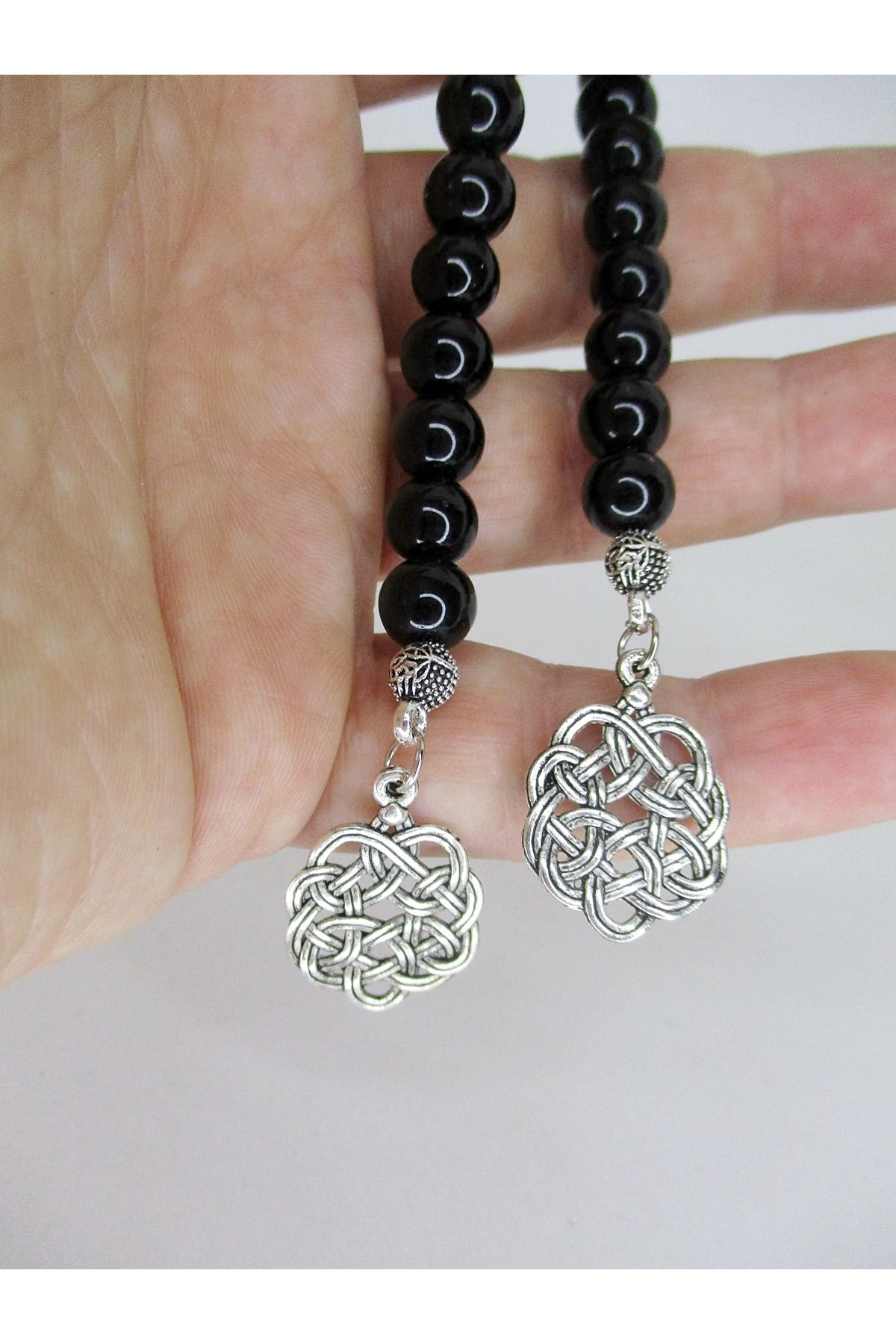 Kazaz Püsküllü Oniks Zaza Tesbih - Görsel 5