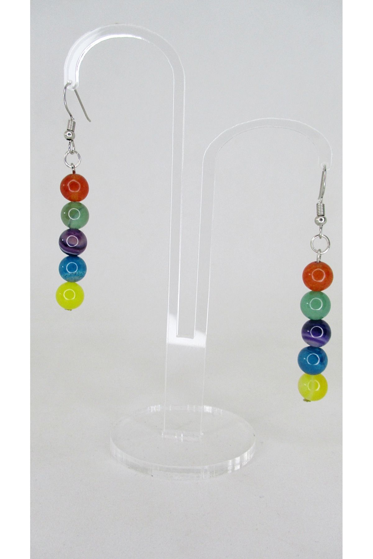 Akik Doğaltaş Çakra Küpe - Görsel 2