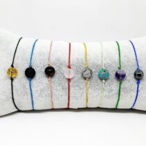 8li İp Doğaltaş Bileklik Seti-Sitrin-Lav-Kaplangözü-Kuvars-Jasper-Varisit-Ametist-Hematit