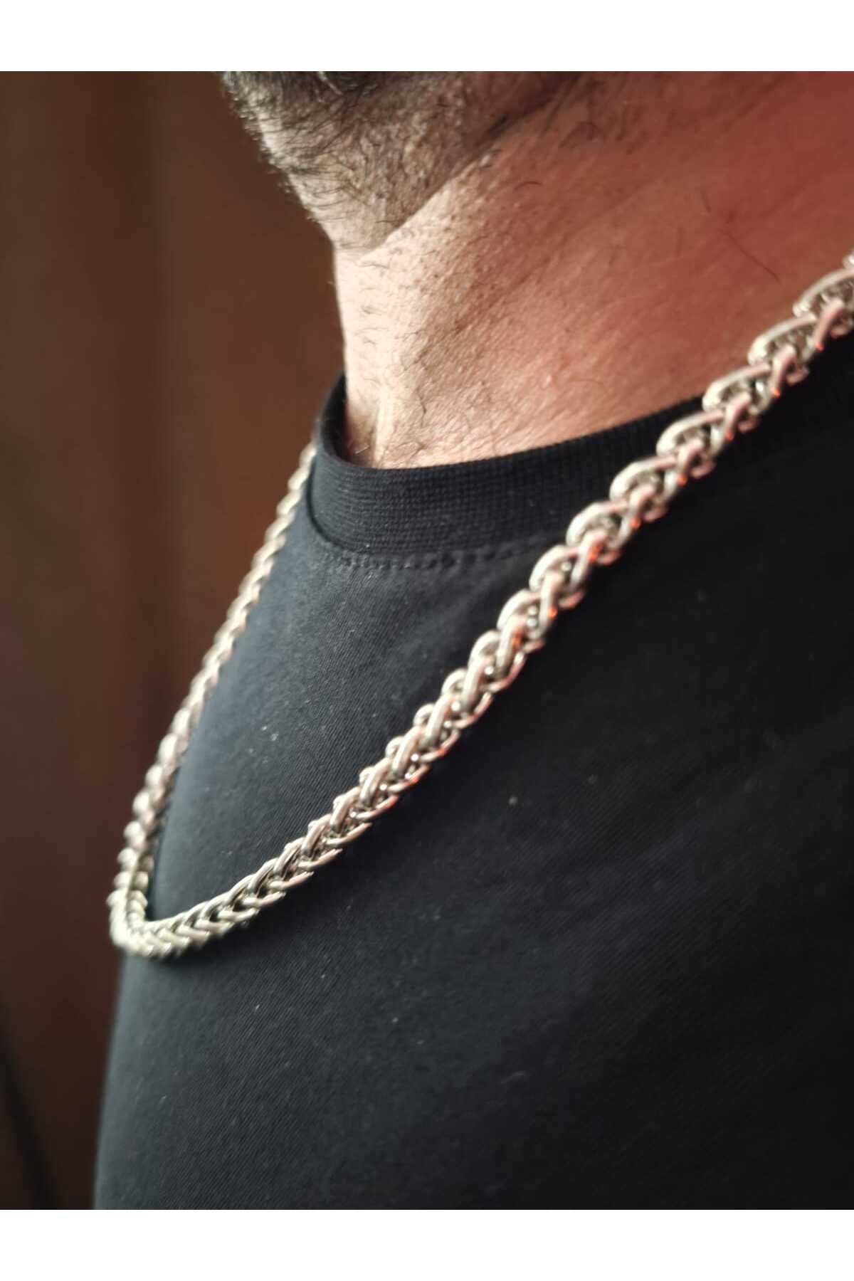 Kalın Erkek Kolye Kral Model - Görsel 2