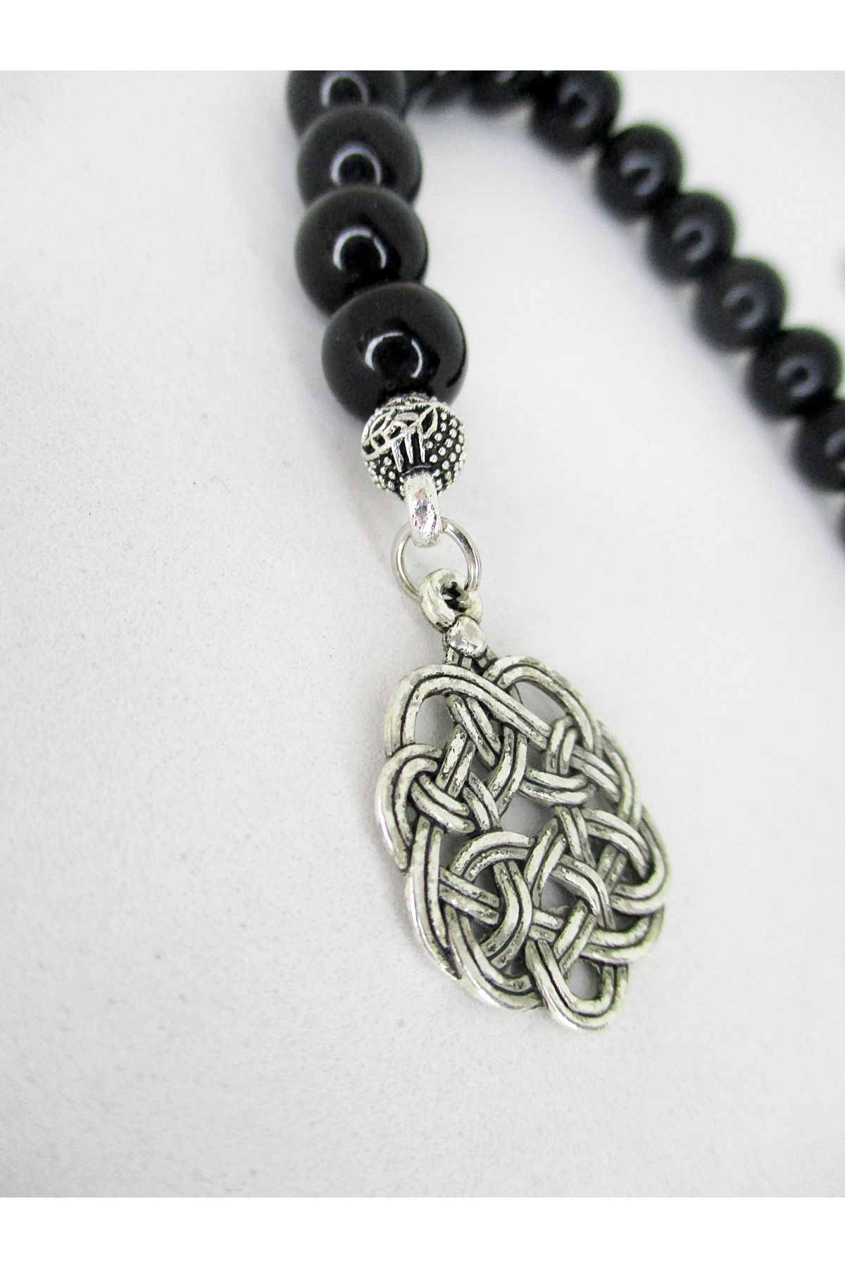 Kazaz Püsküllü Oniks Zaza Tesbih - Görsel 3