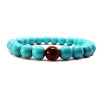 Turkuaz Kaplangözü Doğaltaş Kadın Bileklik 72384bl