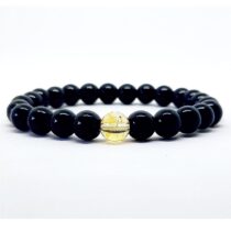 Tekli Sitrin (para Taşı) Oniks Doğaltaş Unisex Bileklik