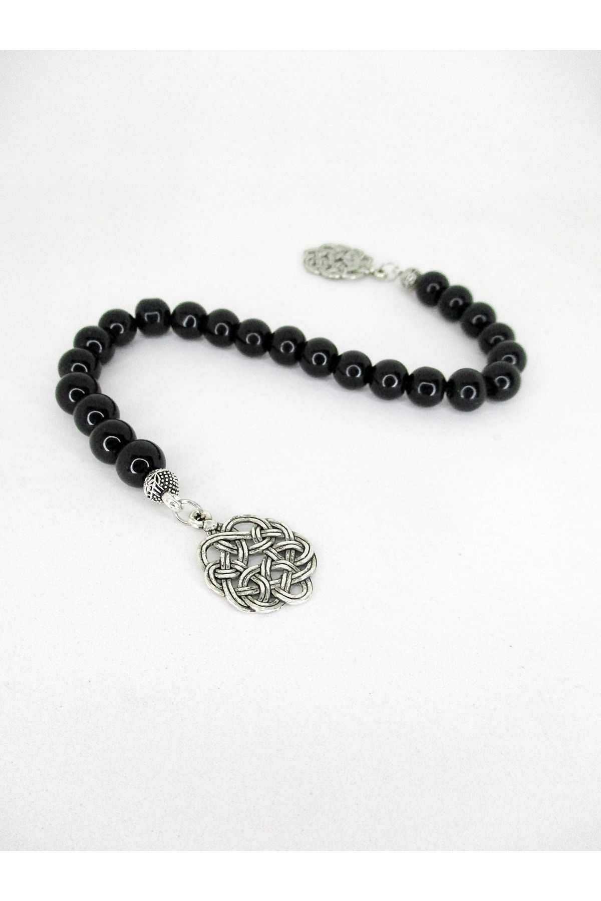 Kazaz Püsküllü Oniks Zaza Tesbih - Görsel 2