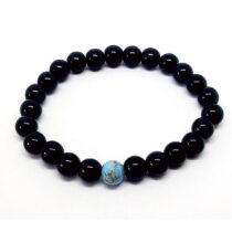 Tekli Sedefli Kuvars Oniks Doğaltaş Unisex Bileklik