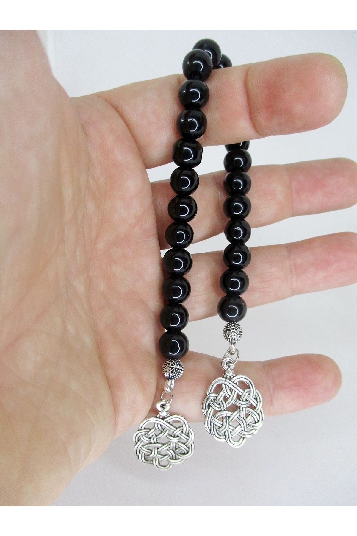 Kazaz Püsküllü Oniks Zaza Tesbih - Görsel 4