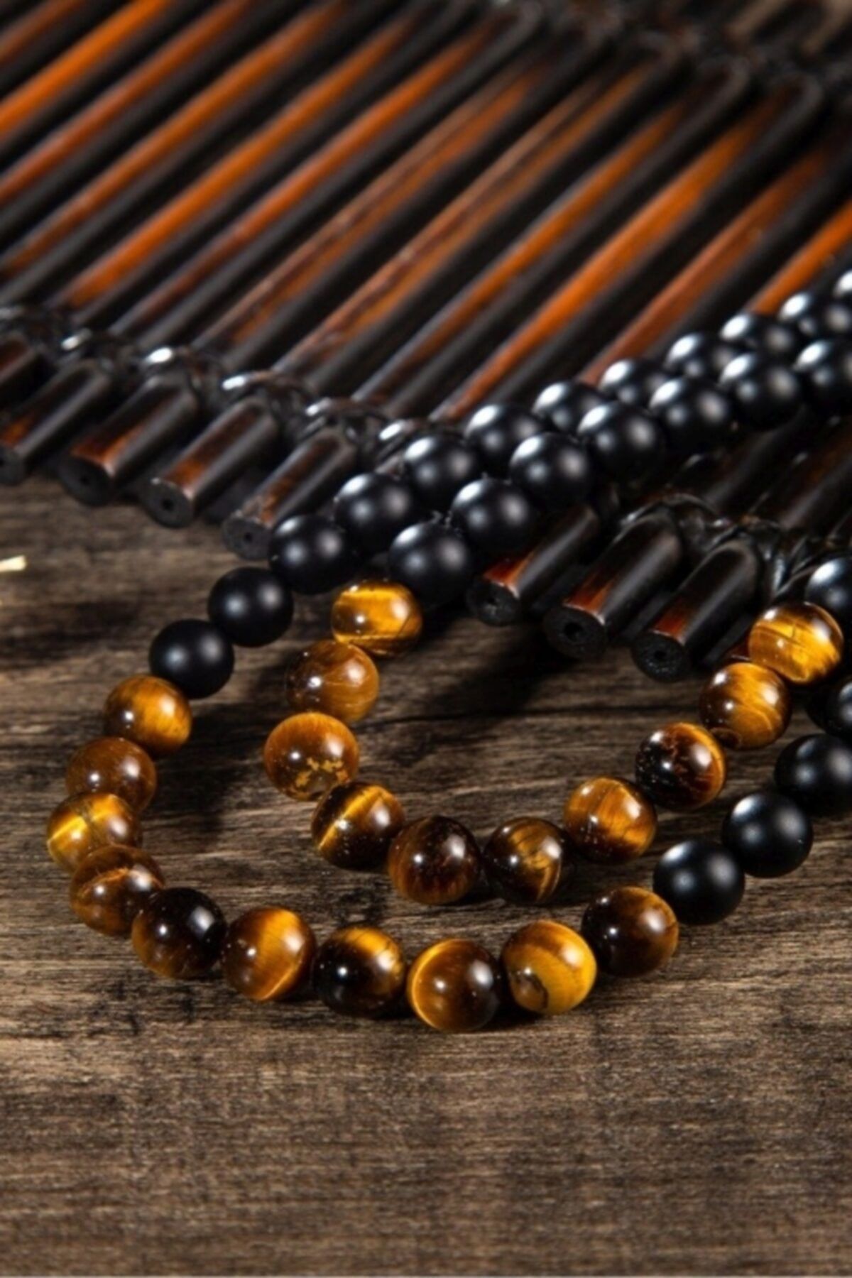 Kaplangözü Mat Oniks Erkek Doğaltaş Kolye