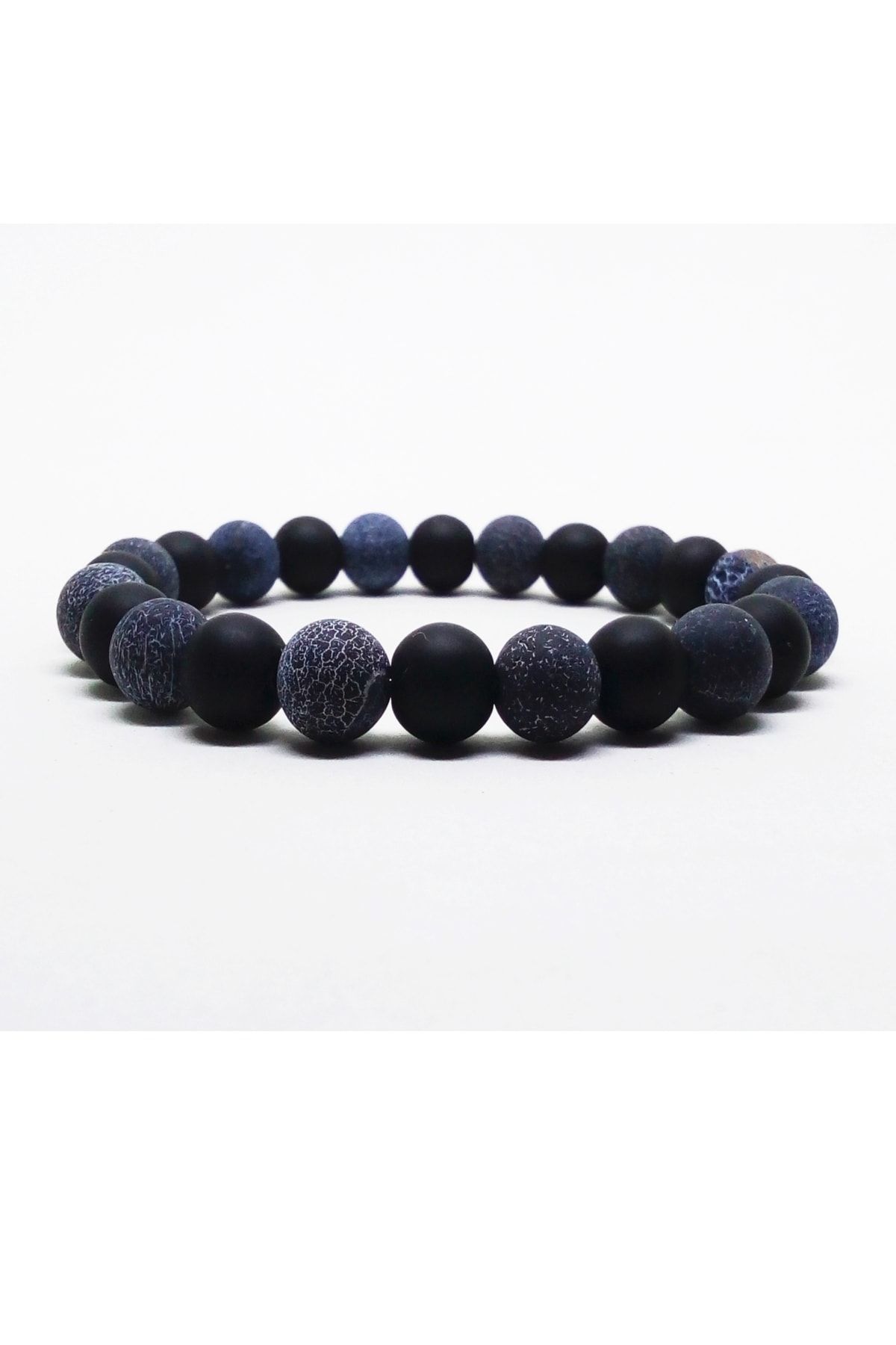 Mat Damarlı Akik Oniks Doğaltaş Bileklik