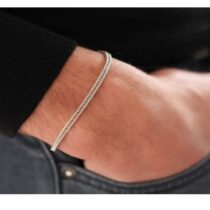 Tilki Kuyruğu Gümüş Renk Alaşım Erkek Bileklik