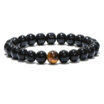 Tekli Kaplangözü Parlak Oniks Bileklik