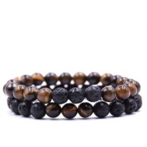 Lav-kaplangözü Ikili Doğaltaş Bileklik Set