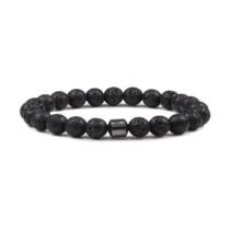 Boru Hematit Taşlı Lav Doğaltaş Bileklik