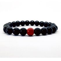 Tekli Mercan (kararlılık) Oniks Doğaltaş Unisex Bileklik