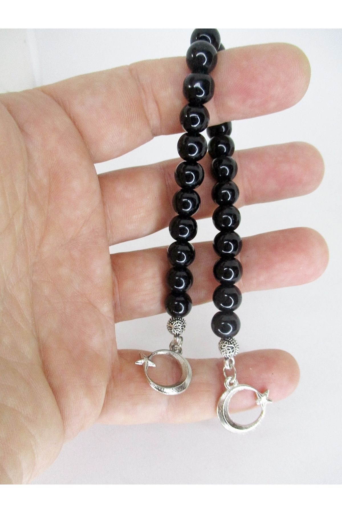 Ayyıldız Püsküllü Oniks Zaza Tesbih - Görsel 4