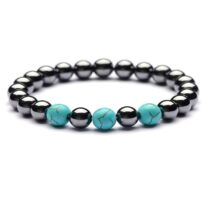 Hematit Turkuaz Doğaltaş Bileklik
