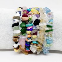 6lı Kırık Doğaltaş Tasarım Kadın Bileklik Seti