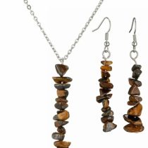 Kaplangözü Doğaltaş Kolye ve Küpe Seti (Enerji-Güç Taşı)