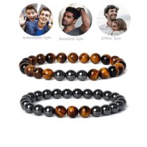 Ikili Koruma-güç Bilekliği (kaplangözü-hematit)